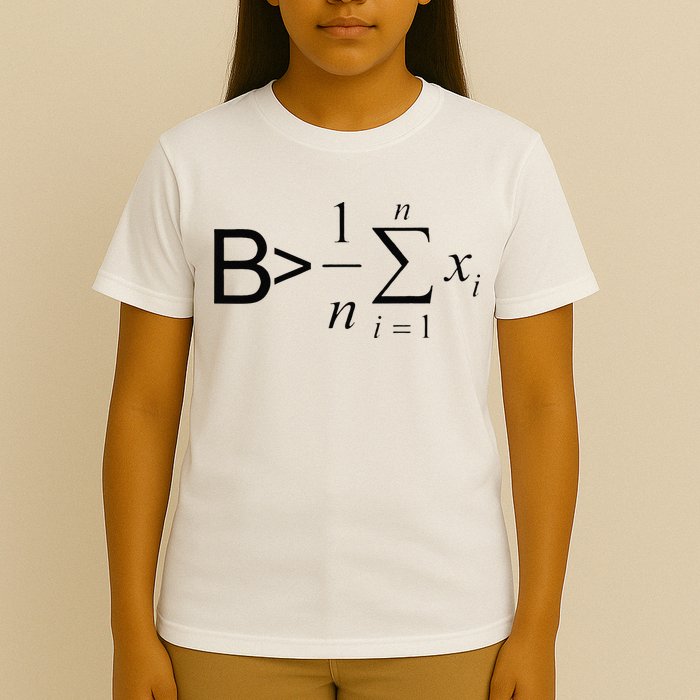 Be Greater Than Average Math Joke Funny Math Teacher T-Shirt