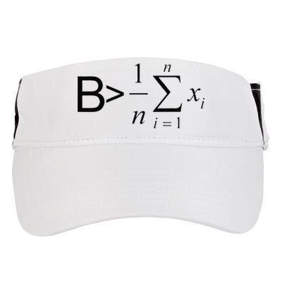 Be Greater Than Average Math Joke Funny Math Teacher Adult Drive Performance Visor
