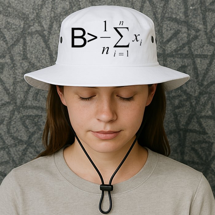 Be Greater Than Average Math Joke Funny Math Teacher Bucket Hat
