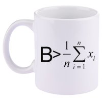 Be Greater Than Average Math Joke Funny Math Teacher 11oz C Handle Ceramic Mug