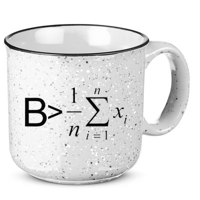 Be Greater Than Average Math Joke Funny Math Teacher 15oz Campfire Ceramic Mug