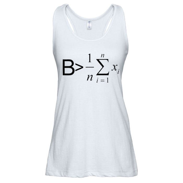 Be Greater Than Average Math Joke Funny Math Teacher Ladies Essential Flowy Tank