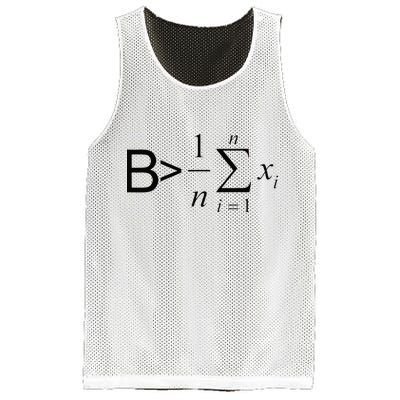 Be Greater Than Average Math Joke Funny Math Teacher Mesh Reversible Basketball Jersey Tank
