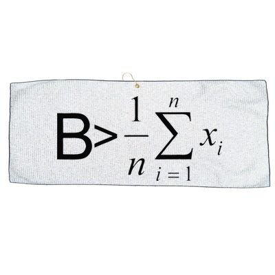 Be Greater Than Average Math Joke Funny Math Teacher Large Microfiber Waffle Golf Towel