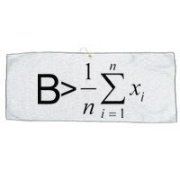 Be Greater Than Average Math Joke Funny Math Teacher Large Microfiber Waffle Golf Towel