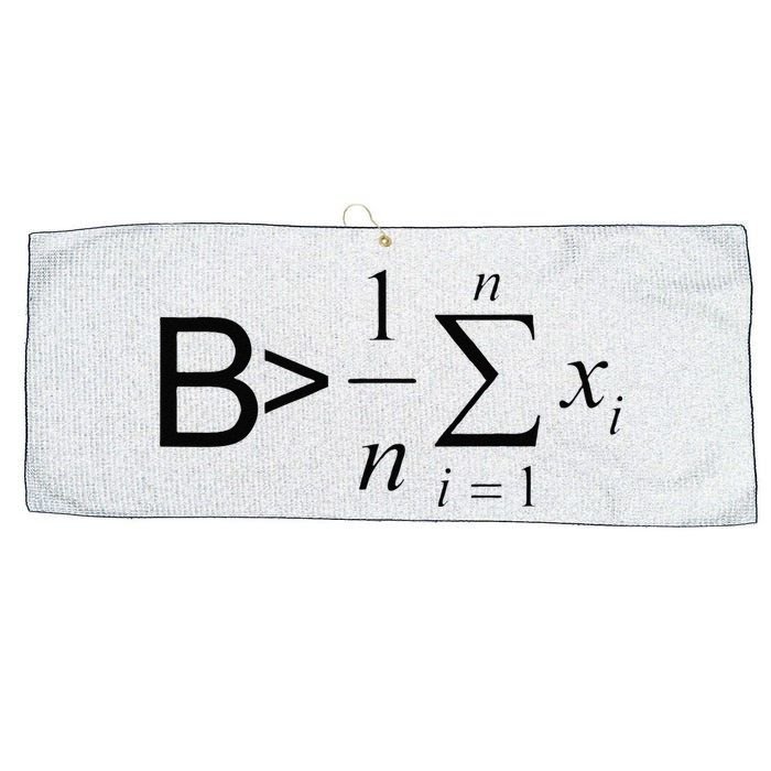 Be Greater Than Average Math Joke Funny Math Teacher Large Microfiber Waffle Golf Towel