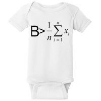 Be Greater Than Average Math Joke Funny Math Teacher Baby Bodysuit