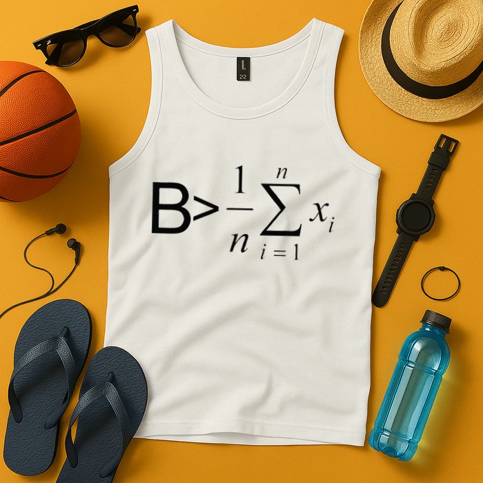 Be Greater Than Average Math Joke Funny Math Teacher Tank Top