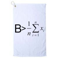 Be Greater Than Average Math Joke Funny Math Teacher Golf Towel