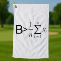 Be Greater Than Average Math Joke Funny Math Teacher Golf Towel