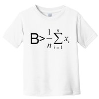 Be Greater Than Average Math Joke Funny Math Teacher Toddler T-Shirt