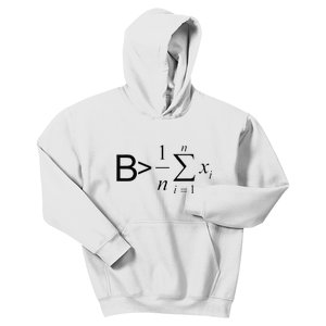 Be Greater Than Average Math Joke Funny Math Teacher Kids Hoodie