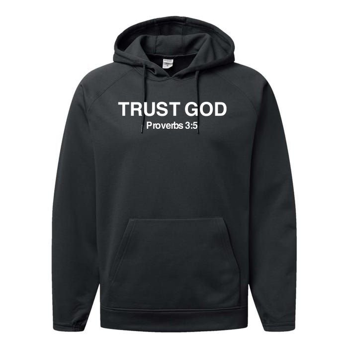 Bryson Gray Trust God Proverbs Performance Fleece Hoodie