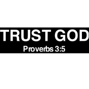 Bryson Gray Trust God Proverbs Bumper Sticker