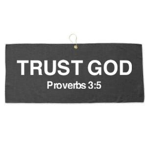 Bryson Gray Trust God Proverbs Large Microfiber Waffle Golf Towel