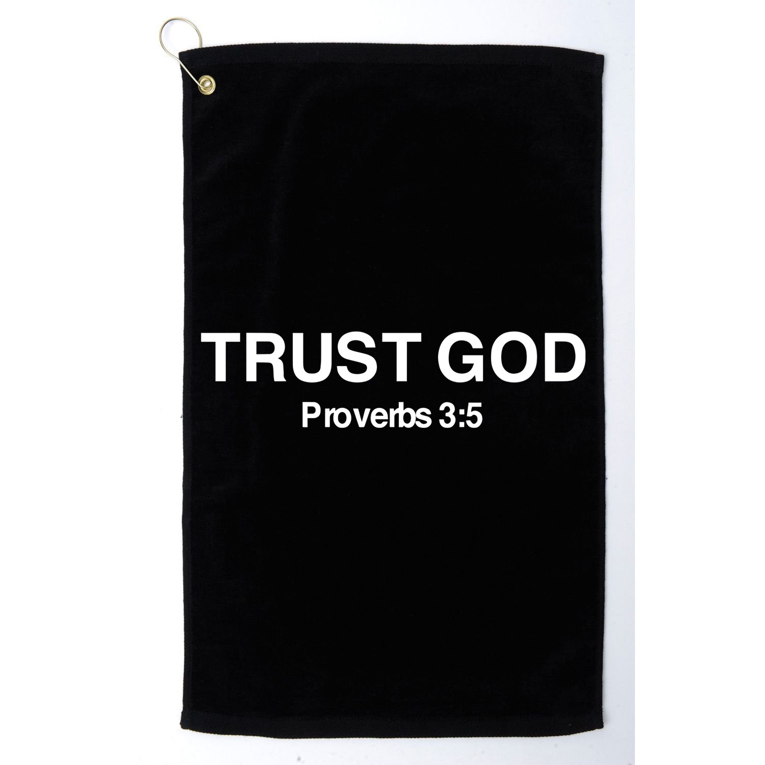 Bryson Gray Trust God Proverbs Golf Towel
