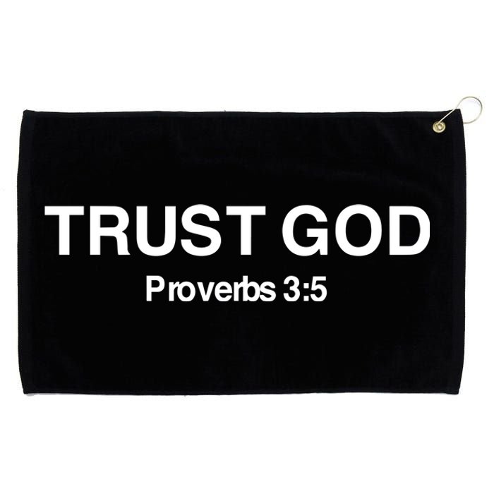 Bryson Gray Trust God Proverbs Grommeted Golf Towel