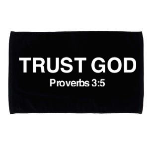 Bryson Gray Trust God Proverbs Microfiber Hand Towel