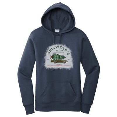 Bleached Griswold's Tree Farm Funny Xmas Family Christmas Meaningful Gift Women's Pullover Hoodie