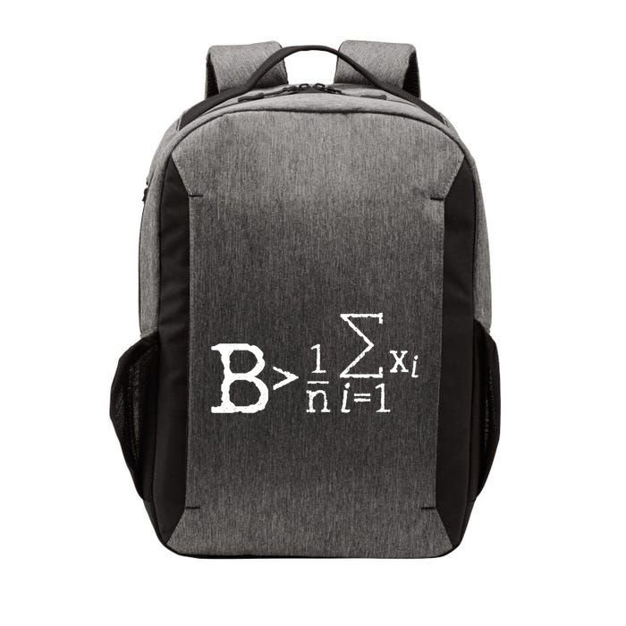 Be Greater Than Average Math Nerd Formula Math Gift Vector Backpack