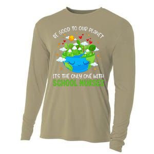 Be Good To Our Planet With School Nurses Earth Day Cooling Performance Long Sleeve Crew