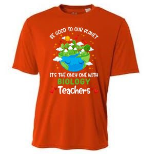 Be Good To Our Planet With Biology Teacher Earth Day Cool Gift Cooling Performance Crew T-Shirt