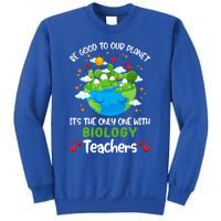 Be Good To Our Planet With Biology Teacher Earth Day Cool Gift Sweatshirt