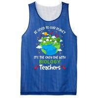 Be Good To Our Planet With Biology Teacher Earth Day Cool Gift Mesh Reversible Basketball Jersey Tank