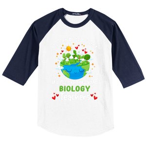 Be Good To Our Planet With Biology Teacher Earth Day Cool Gift Baseball Sleeve Shirt