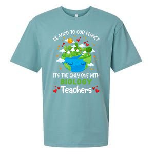 Be Good To Our Planet With Biology Teacher Earth Day Cool Gift Sueded Cloud Jersey T-Shirt