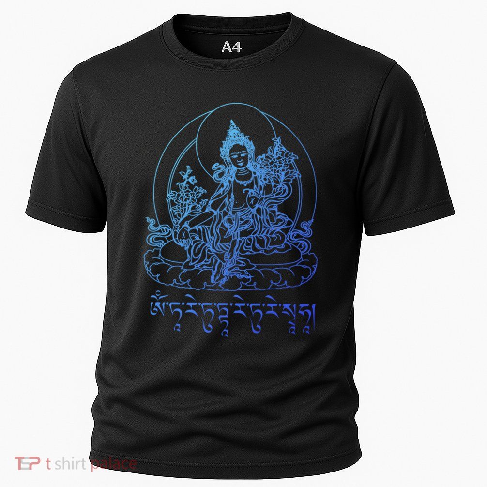 Buddha Green Tara Tra Tibetan Buddhism Vajrayana Gift Cooling Performance Crew T-Shirt