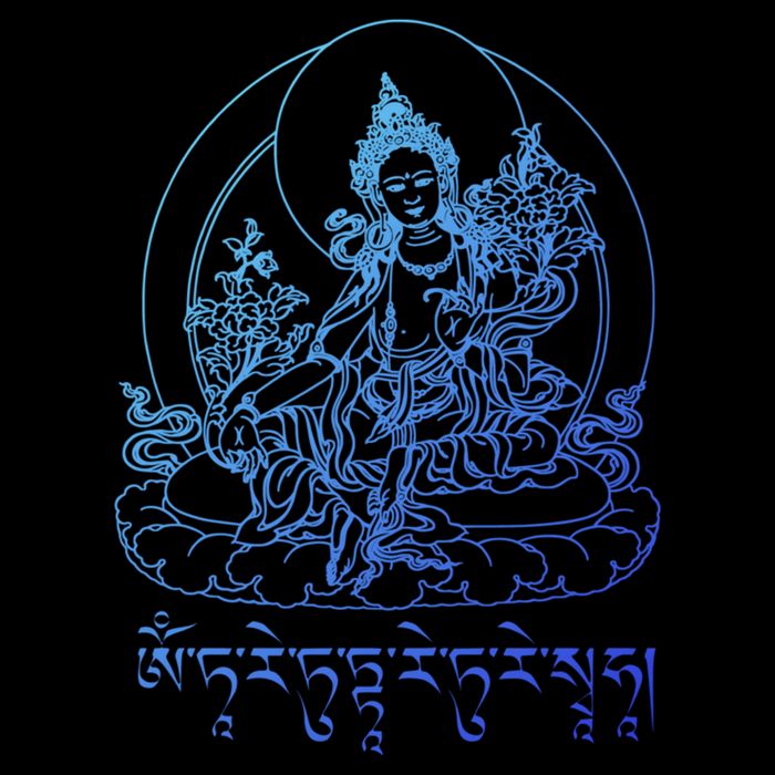 Buddha Green Tara Tra Tibetan Buddhism Vajrayana Gift Drawstring Bag
