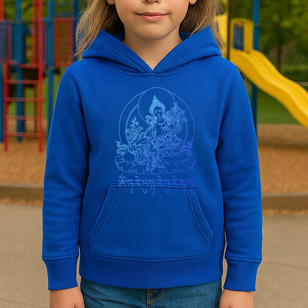 Buddha Green Tara Tra Tibetan Buddhism Vajrayana Gift Kids Hoodie