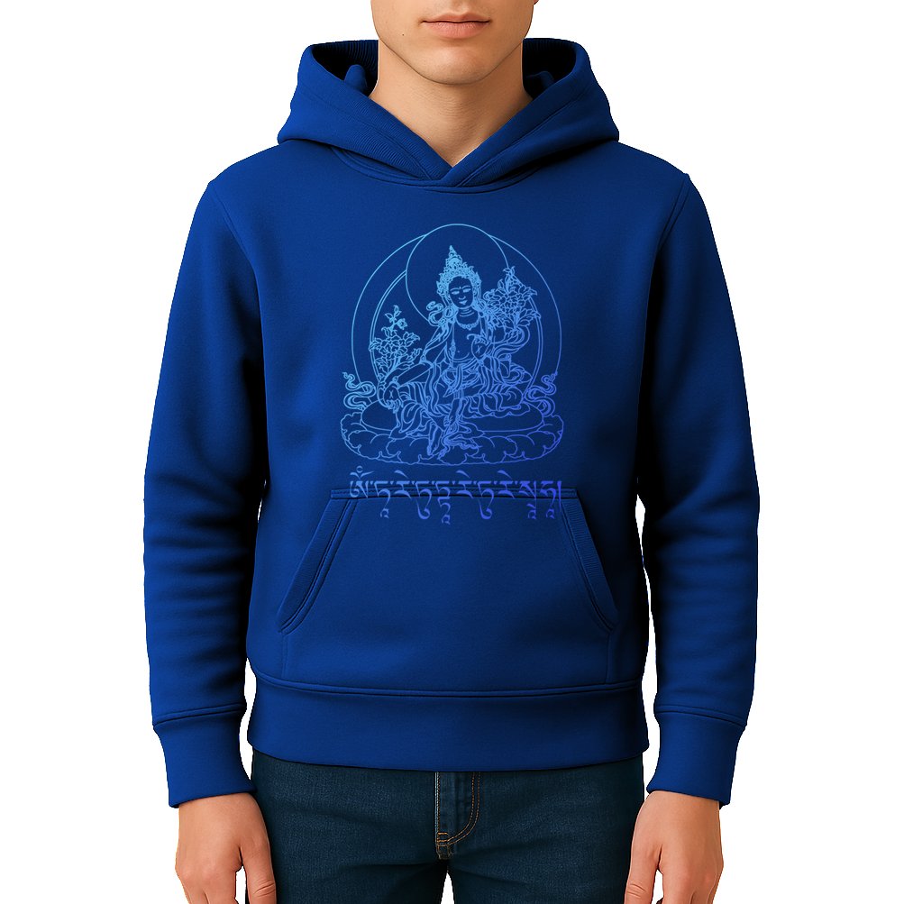 Buddha Green Tara Tra Tibetan Buddhism Vajrayana Gift Kids Hoodie