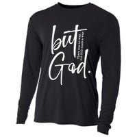 But God There Was No Way But God Made A Way Cooling Performance Long Sleeve Crew