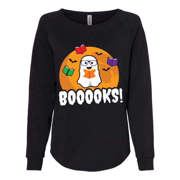 Booooks Ghost T Boo Read Books Library Gift Funny Womens California Wash Sweatshirt