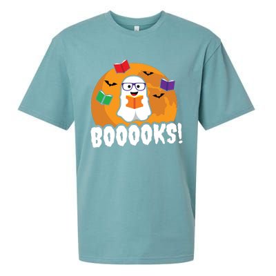 Booooks Ghost T Boo Read Books Library Gift Funny Sueded Cloud Jersey T-Shirt