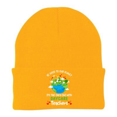 Be Good To Our Planet With Daycare Earth Day Gift Knit Cap Winter Beanie