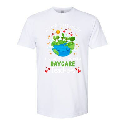 Be Good To Our Planet With Daycare Earth Day Gift Softstyle® CVC T-Shirt