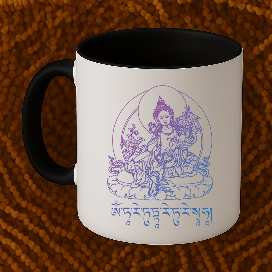 Buddha Green Tara Tra Tibetan Buddhism Vajrayana Gift Mug