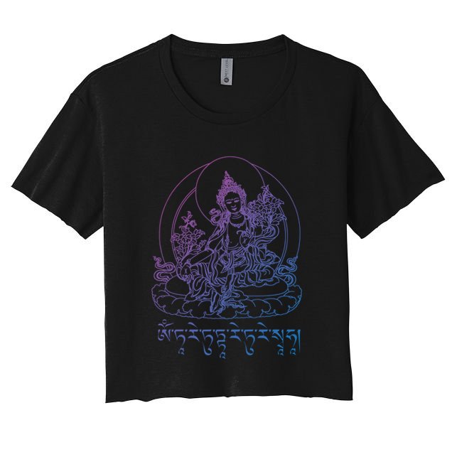 Buddha Green Tara Tra Tibetan Buddhism Vajrayana Gift Crop Top