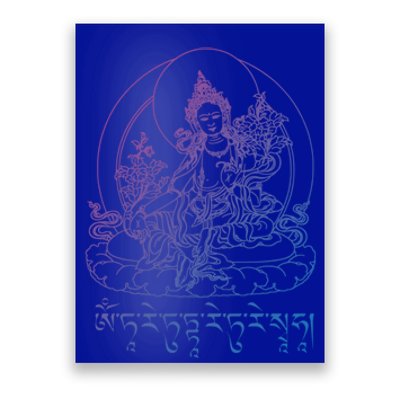 Buddha Green Tara Tra Tibetan Buddhism Vajrayana Gift Poster