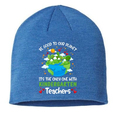 Be Good To Our Planet With Kindergarten Teacher Earth Day Great Gift Sustainable Beanie