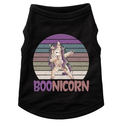 Boonicorn Ghost Unicorn Boo Retro Halloween Cool Gift Doggie Tank