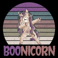 Boonicorn Ghost Unicorn Boo Retro Halloween Cool Gift Backpack