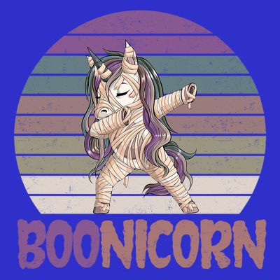 Boonicorn Ghost Unicorn Boo Retro Halloween Cool Gift T-Shirt