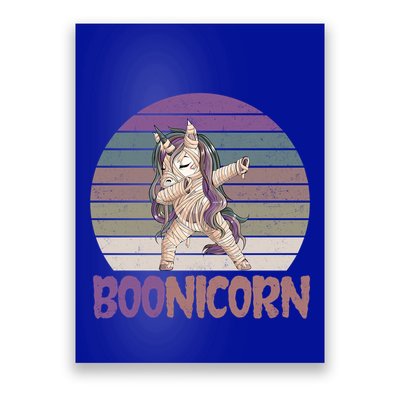 Boonicorn Ghost Unicorn Boo Retro Halloween Cool Gift Poster
