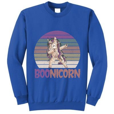 Boonicorn Ghost Unicorn Boo Retro Halloween Cool Gift Tall Sweatshirt