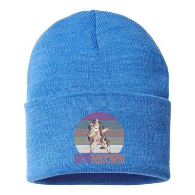 Boonicorn Ghost Unicorn Boo Retro Halloween Cool Gift Sustainable Knit Beanie