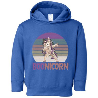 Boonicorn Ghost Unicorn Boo Retro Halloween Cool Gift Toddler Hoodie